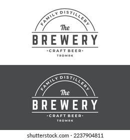 Retro hipster typography element for clothes shop, cafe, beer shop, restaurant, business, label, poster, vintage brand.