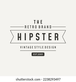 Tipografía de hipster retro para tienda de ropa, cafetería, cervecería, restaurante, negocios, etiqueta, afiche, marca vintage.