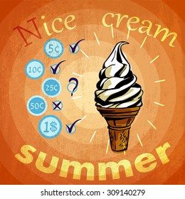 retro ice cream ads