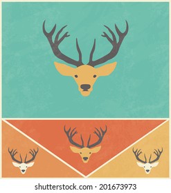 Retro Icon Design - Deer