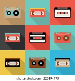 Retro icon, Flat design vector,Eps 10