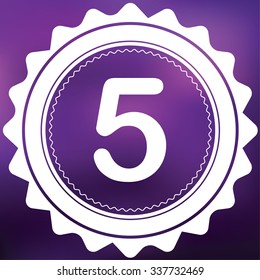 A Retro Icon Isolated on a Purple Background - 5