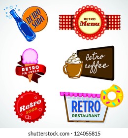 retro icon set