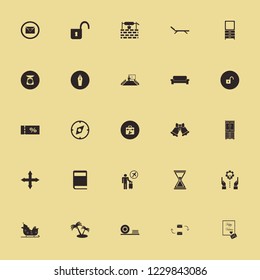 retro icon. retro vector icons set sale ticket, plates shelf, tourist flying and heart envelope