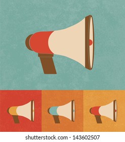 Retro Icons - Megaphone