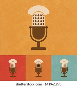 Retro Icons - Microphone