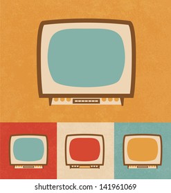 Retro Icons - Old Television Set