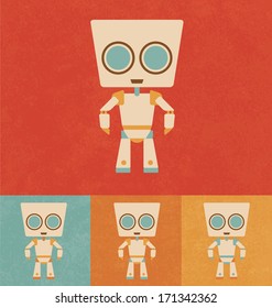 Retro Icons - Robot Character