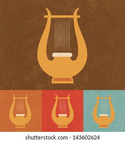 Retro Icons - Small Harp