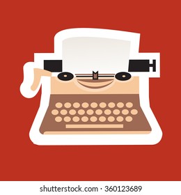 Retro Icons - Vintage Typewriter