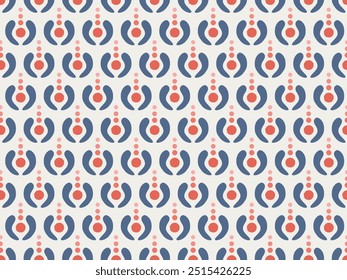 RETRO ILLUSION GEOMETRICAL SEAMLESS PATTERN IN VECTOR 
