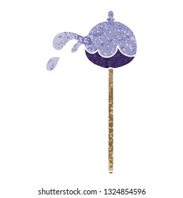 retro illustration style quirky cartoon lolipop