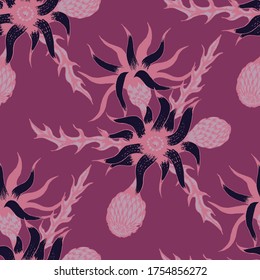 Retro Indian Rapport. Seamless Doodle with Summer