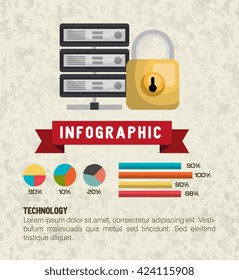 retro infographic design 