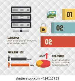 retro infographic design 