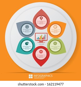 Retro Infographics design,vector