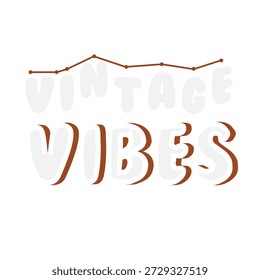 Retro inspirierte Typografie T-Shirt Design