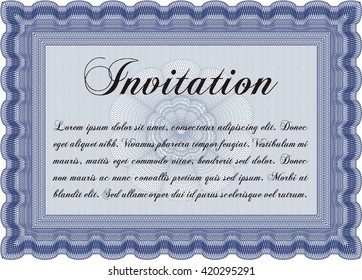 Retro invitation. Border, frame. With quality background. Superior design. 