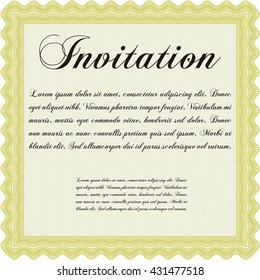 Retro invitation. Border, frame. With quality background. Superior design. 
