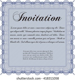 Retro invitation. Border, frame. Superior design. With quality background. 