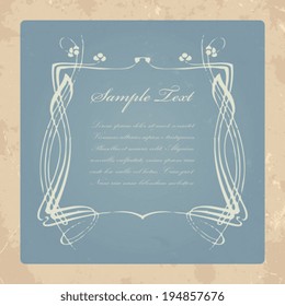Retro invitation card