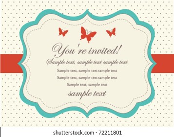 Retro Invitation Card