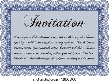 Invitación retro. Con un fondo de calidad. Borde, marco. Diseño superior. 