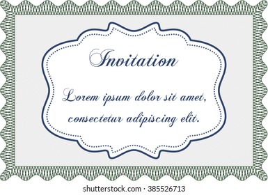 Retro invitation. Superior design. Border, frame. With quality background. 