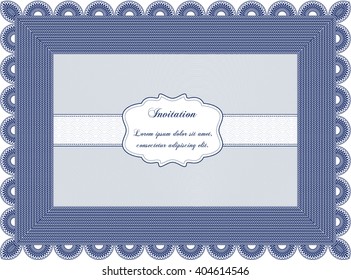 Invitación retro. Diseño superior. Borde, marco. Con un fondo de calidad. 