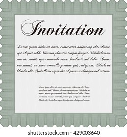 Retro invitation. Superior design. Border, frame. With quality background. 