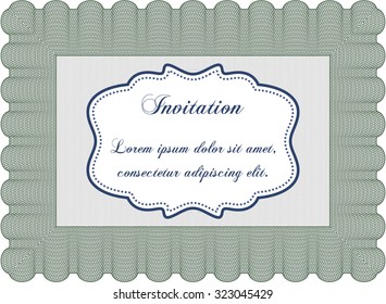 Retro invitation template. Complex background. Customizable, Easy to edit and change colors.Excellent complex design. 