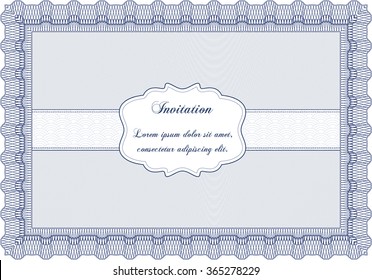 Retro invitation template. Cordial design. With quality background. Detailed.