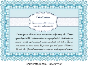 Retro invitation template. Customizable, Easy to edit and change colors.With quality background. Excellent complex design. 