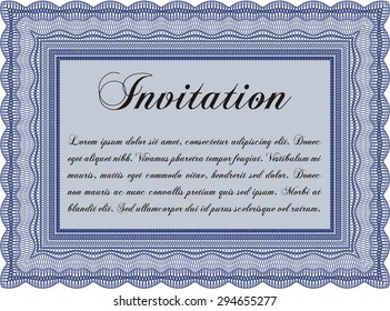 Retro invitation template. Retro design. Easy to print. Detailed.