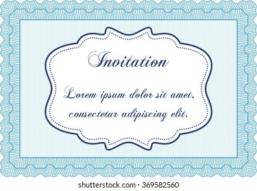 Retro invitation template. Detailed.Retro design. Complex background. 