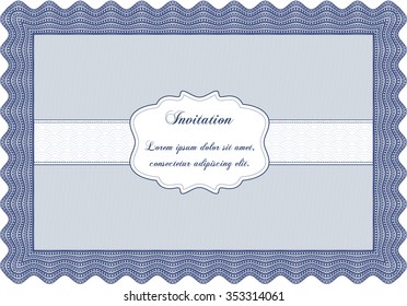 Retro invitation. Vector illustration.Superior design. Printer friendly. 