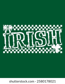 Retro Irish St Patrick's Day T-Shirt Design