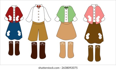retro japanese style cloth men and women wear