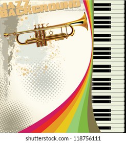 Retro jazz background