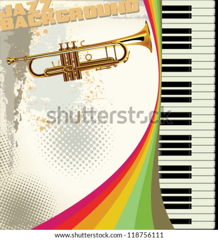 Retro jazz background