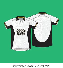 camisa retro, padrão de design premium, esporte uniforme