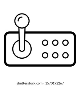 Retro Joystick for arcade videogame Vector Icon design, Vintage Style Game pad Concept.