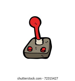 retro joystick cartoon