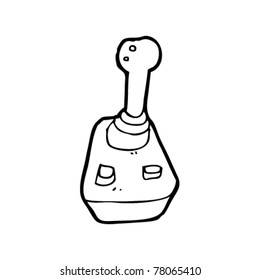retro joystick cartoon