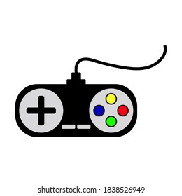 retro joystick drawing, vector illustration