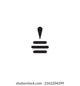 Retro joystick icon. Simple style retro game poster background symbol. Retro joystick brand logo design element. Retro joystick t-shirt printing. vector for sticker.