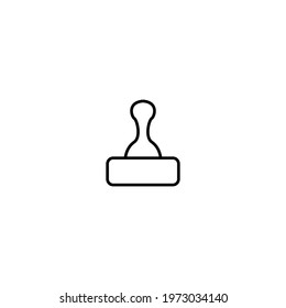 Retro joystick line icon. Simple style retro game concept poster background symbol. Logo design element. T-shirt printing. Vector for sticker.