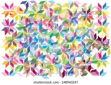 retro kaleidoscope background. Mosaic pattern.