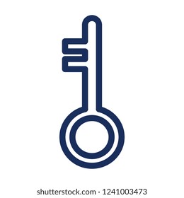 retro key door icon