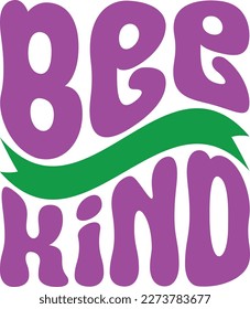 Retro Kindness T-shirt Design, Vector